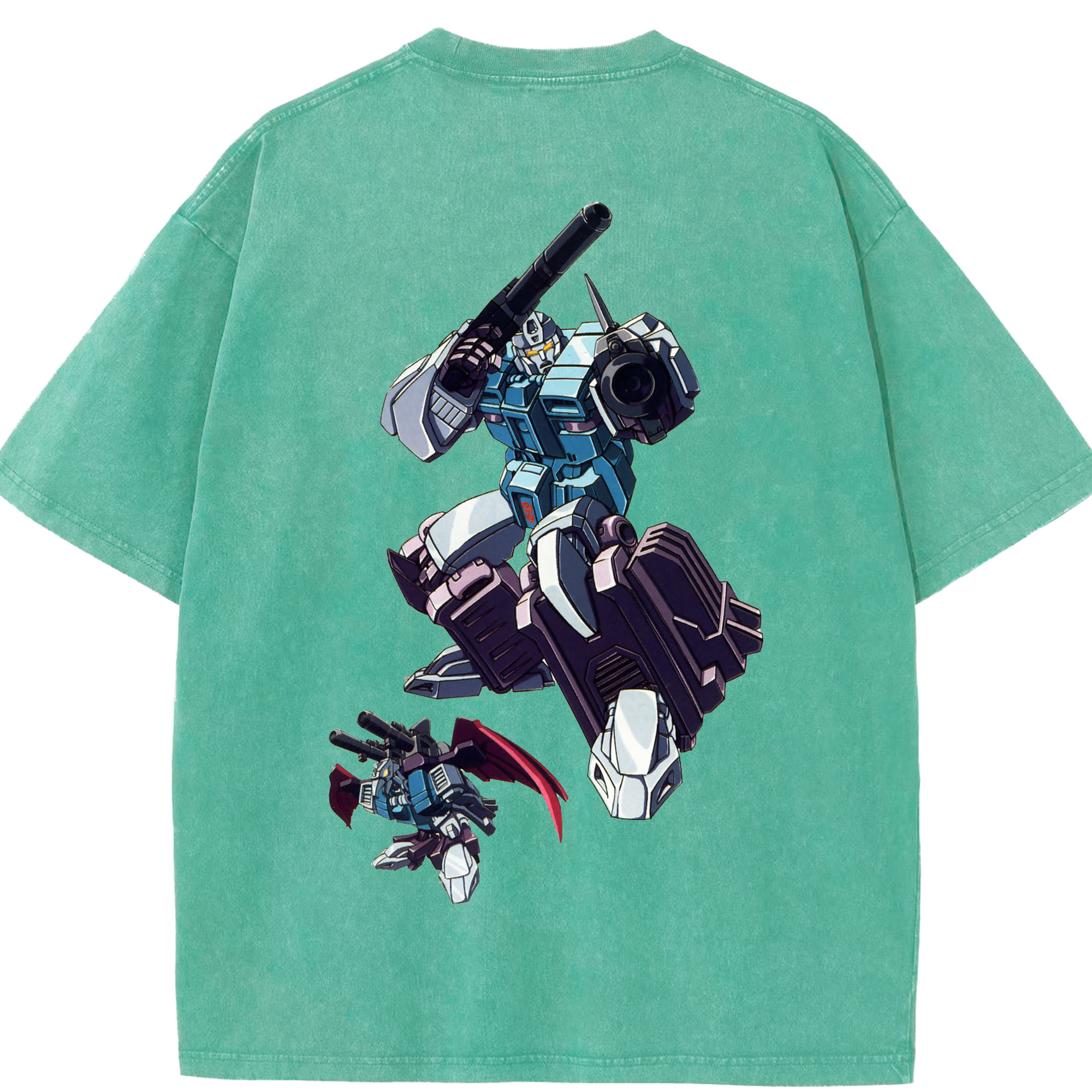 （画像用）  綿100% ヴィンテージ風 半袖Tシャツ（背面プリント）